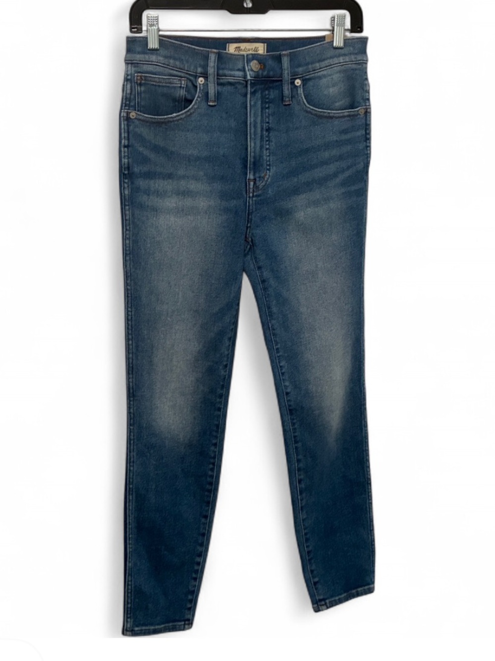 NWT Madewell 10” High-Rise Skinny Crop Blue Jeans with Magic Pockets